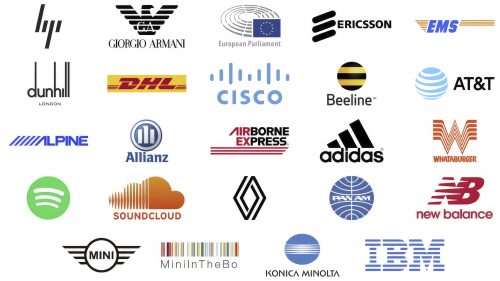 Logos avec des lignes les plus célèbres