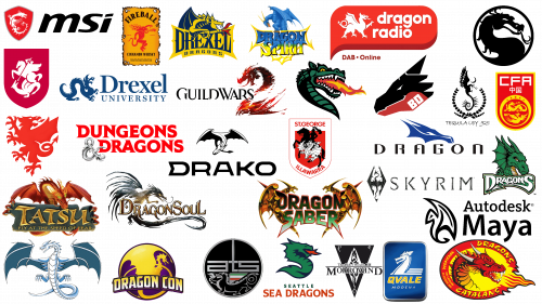 Logos avec un dragon les plus célèbres