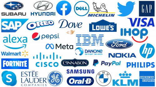 Logos bleus célèbres : entreprises avec des logos bleus