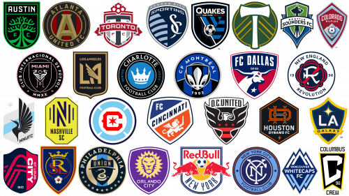Logos de MLS, les logos de The Major League Soccer et leur histoire