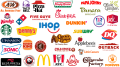 Logos de fast-food célèbres Logos et marques de restaurants de fast-food