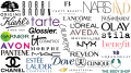 Logos de marques de beauté, logos de marques de cosmétiques et de maquillage célèbres