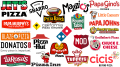 Logos de marques de pizza, les logos des entreprises de pizza les plus célèbres