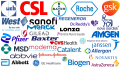 Logos de sociétés pharmaceutiques