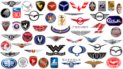 Logos de voitures avec des ailes