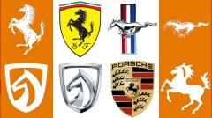 Logos de voitures avec un cheval