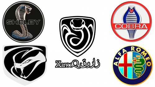 Logos de voitures avec un serpent