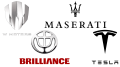 Logos de voitures avec un trident