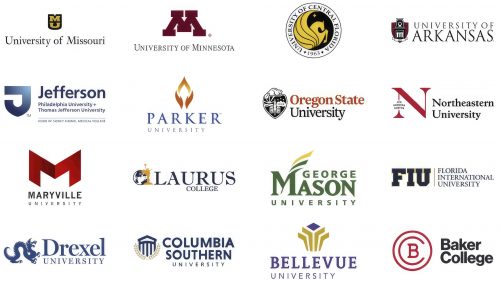 Logos des meilleurs collèges et universités en ligne