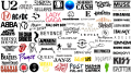 Logos des musiciens et groupes les plus célèbres