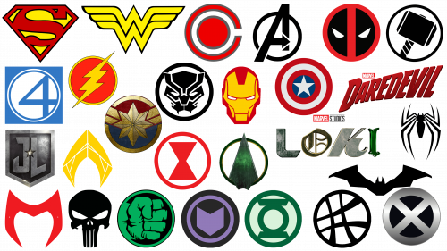 Les logos et noms de super-héros les plus célèbres