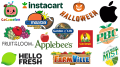 Logos les plus célèbres avec des fruits et légumes