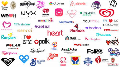 Les logos les plus célèbres avec un cœur