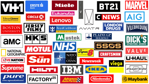 Logos les plus célèbres avec un rectangle