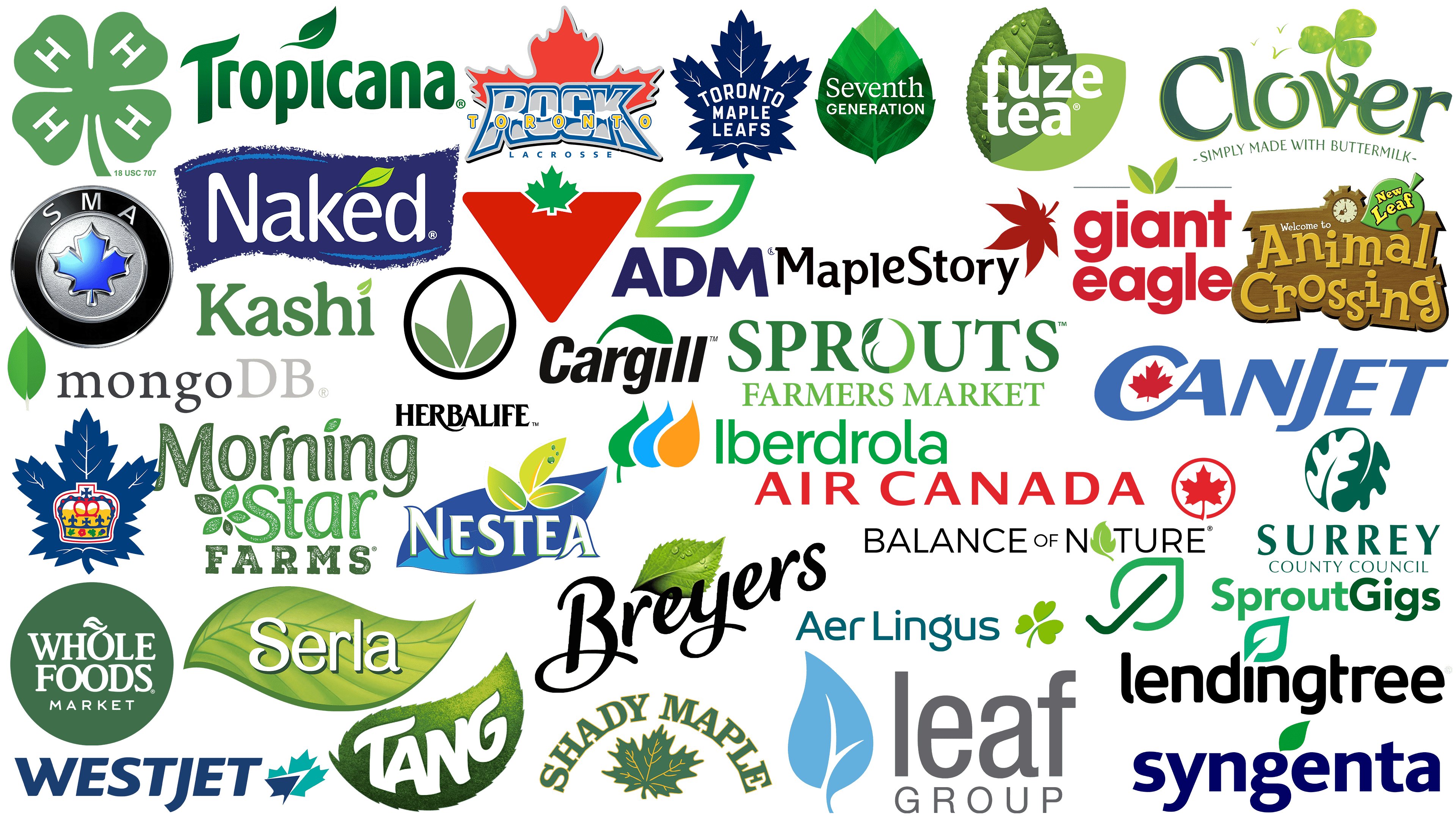Les logos les plus célèbres avec une feuille