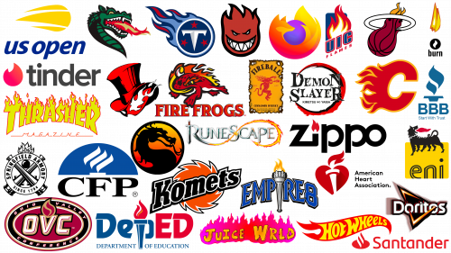 Les logos les plus célèbres avec une flamme
