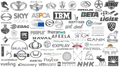 Logos les plus célèbres en gris
