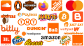 Logos orange célèbres : entreprises célèbres aux logos orange