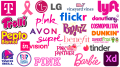Logos roses célèbres Entreprises remarquables avec des logos roses