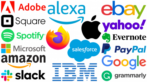 Logos tech : les logos et noms des entreprises technologiques les plus célèbres