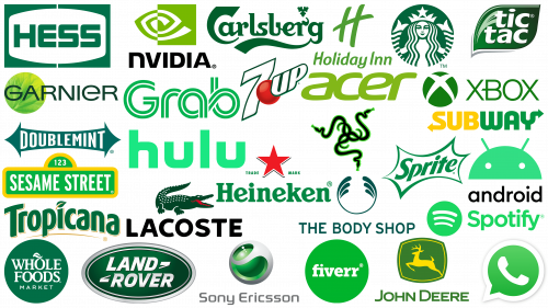 Logos verts célèbres : entreprises populaires avec des logos verts