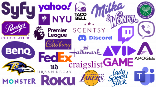 Les logos violets les plus célèbres