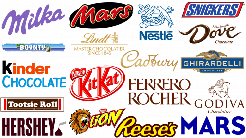 Marques et logos de barres chocolatées américaines