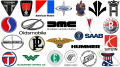 Marques de voitures disparues. Marques de voitures abandonnées et leurs logos