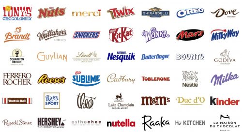 Meilleures marques et logos de chocolat