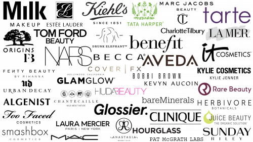 Meilleures marques et logos de cosmétiques haut de gamme aux États-Unis