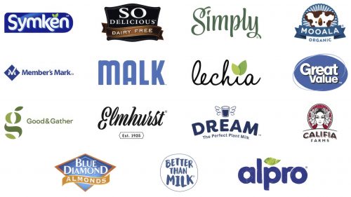 Meilleures marques et logos de lait d’amande