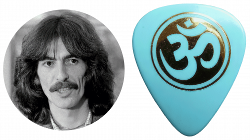 Symbole OM médiator de guitare George Harrison