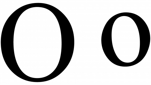 Symbole de Omicron Greek