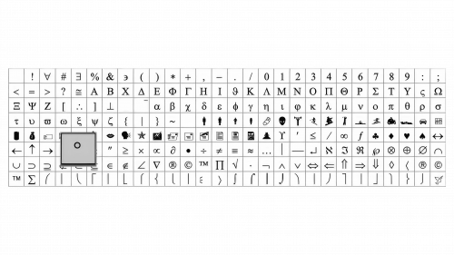 Symbole de Typing a Degree°