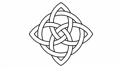 Tatouage de nœud celtique quaternaire