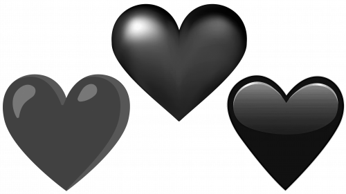 signification de l’emoji cœur noir