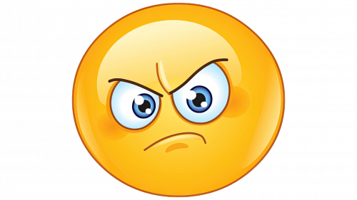 visage emoji en colère