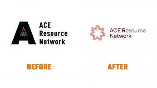 Évolution du logo de ACE Resource Network