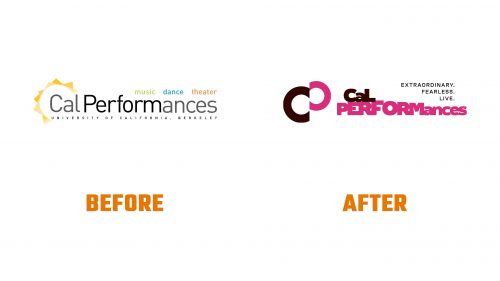 Évolution du logo de Cal Performances