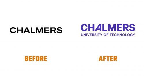 Évolution du logo de Chalmers University of Technology