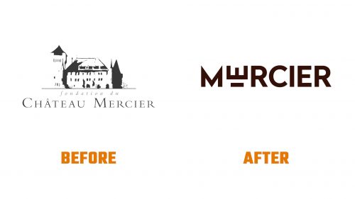Évolution du logo de Chateau Mercier