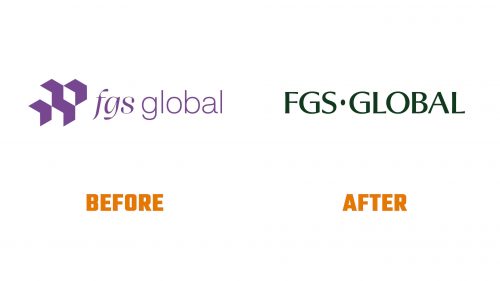 Évolution du logo de FGS Global