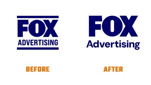 Évolution du logo de FOX Advertising