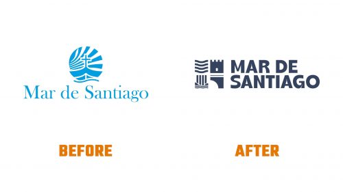 Évolution du logo de Mar de Santiago