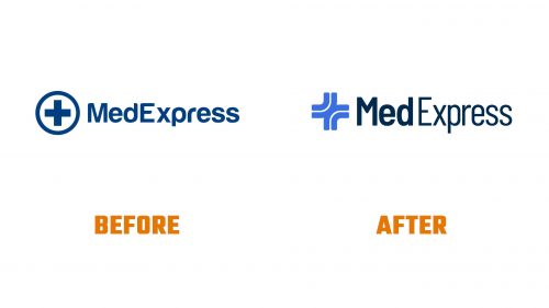 Évolution du logo de MedExpress