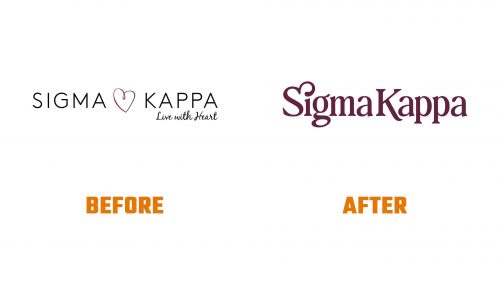 Évolution du logo de Sigma Kappa