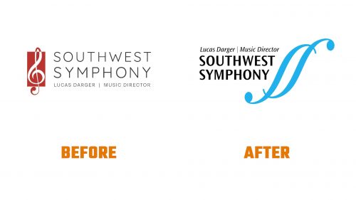 Évolution du logo de Southwest Symphony