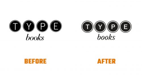 Évolution du logo de TYPE Books