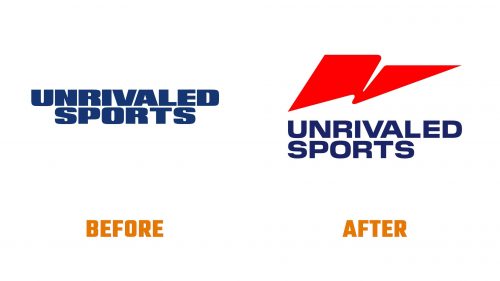 Évolution du logo de Unrivaled Sports