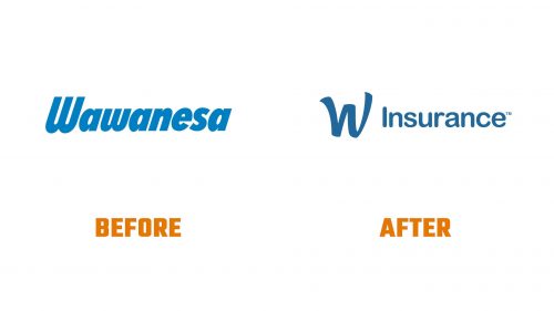 Évolution du logo de W Insurance